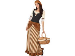 Fato de Mulher DISFRAZZES Camponesa Medieval (Tam: XXL - 48/52)