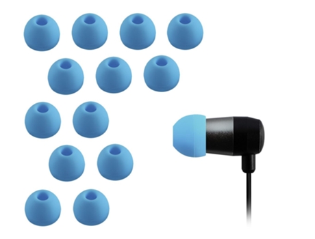 Almofadas de Silicone XCESSOR 7 Pares Conjunto de 14 Peças. Tamanho Pequeno. Azul