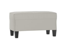 Bench, Benches Vidaxl Cinzeto Microfibra (70 X 35 X 41 Cm)