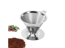 Filtro de café para despejar, filtro de café sem papel para gotejamento lento, cafeteira de aço inoxidável, Slowmoose manual reutilizável