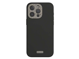 Moshi Capa De Couro Slim Para Iphone 15 Pro Compatível Com Magsafe Preto