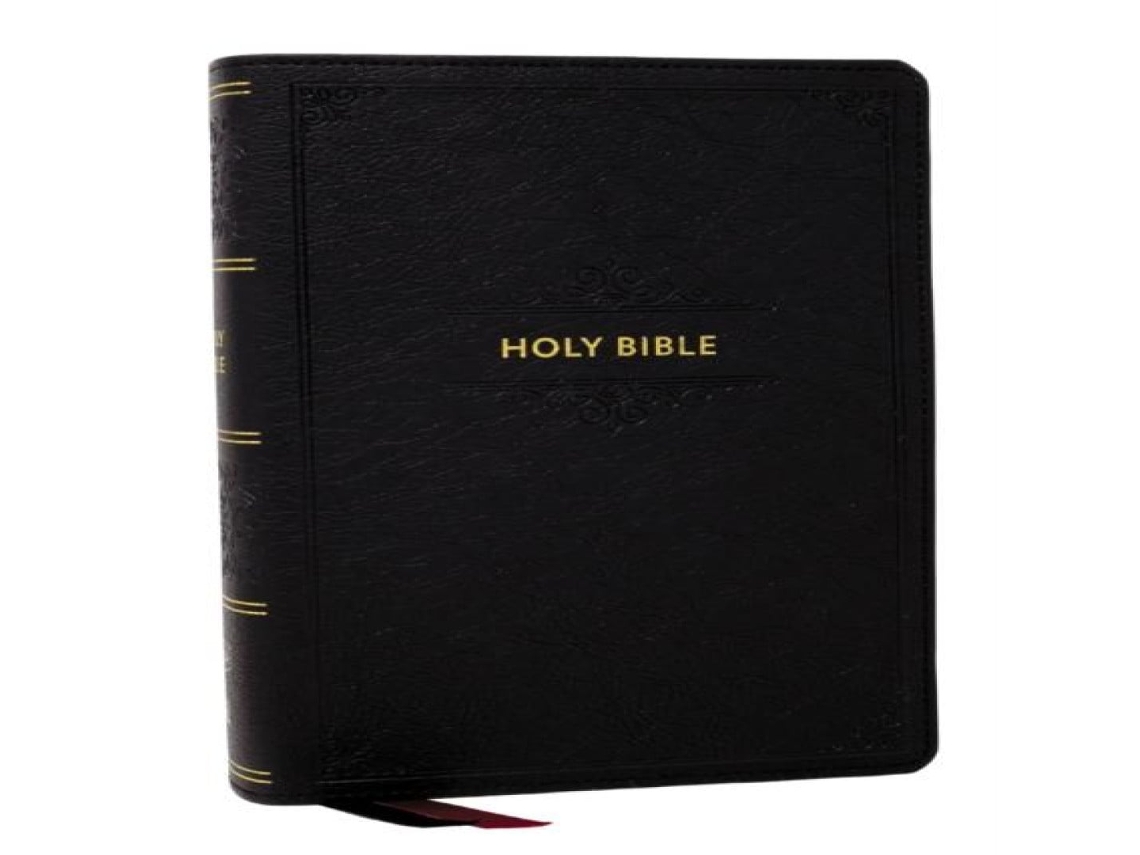 Livro KJV Personal Size Large Print End-of-Verse Reference Bible Black Leathersoft Red Letter Comfort Print de Thomas Nelson (Inglês)