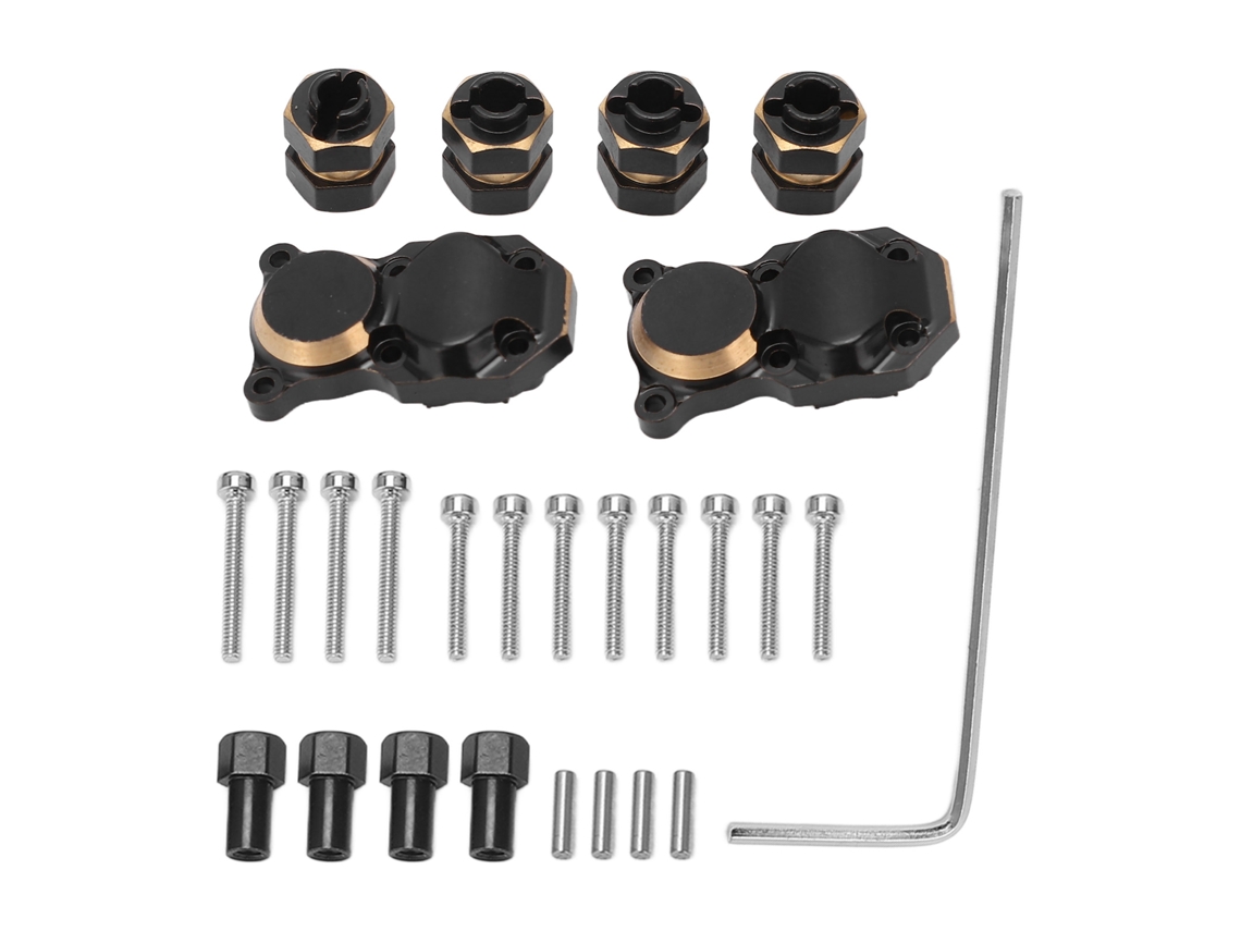 Mali conjunto de Acoplador e Capa de Diferencial de Latão Rc Resistente Ao Desgaste para Carro Rc Axial Scx24 1/24