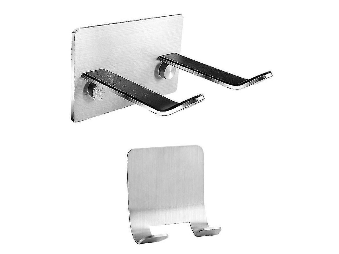 2pcs Secador de Cabelo Suporte Montado na Parede Aço Organizador GOKOCO