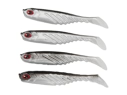 Isca Artificial T Tail Ar48, 75mm, 3.2g, Bicolor, Preto e Branco