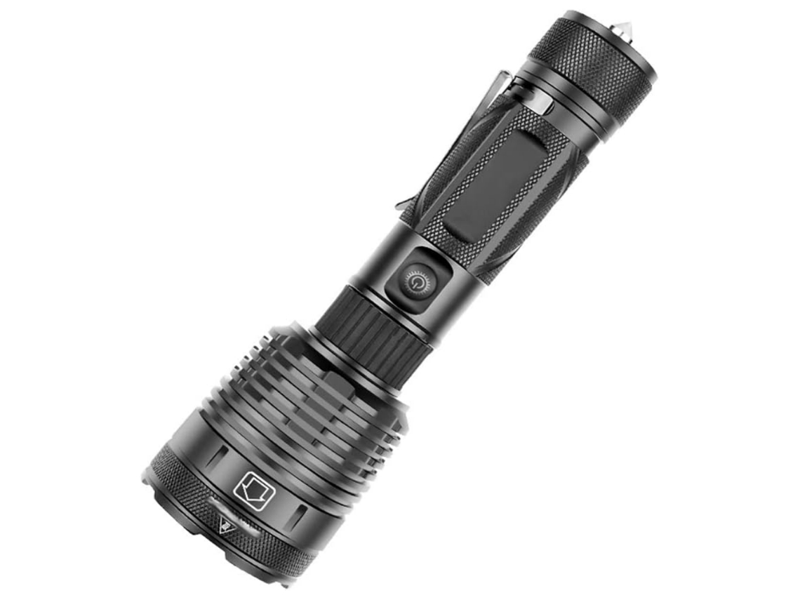 Poderosa Lanterna Led Xhp70 Luz Da Tocha Lâmpadas de Acampamento Ao Ar Livre Flash Recarregável Usb Preto YIZHOOD