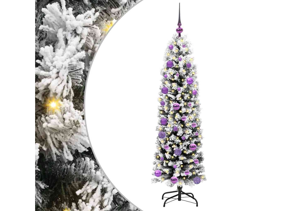 Conjunto 1 Árvore De Natal Vidaxl Verde Pvc (150 Cm)