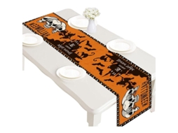 Runner de Mesa Nova Line de Halloween, decorativo, 13x72 polegadas