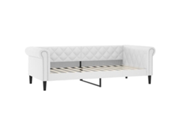 Sofá-cama VIDAXL Branco Couro Artificial (90x200 cm)