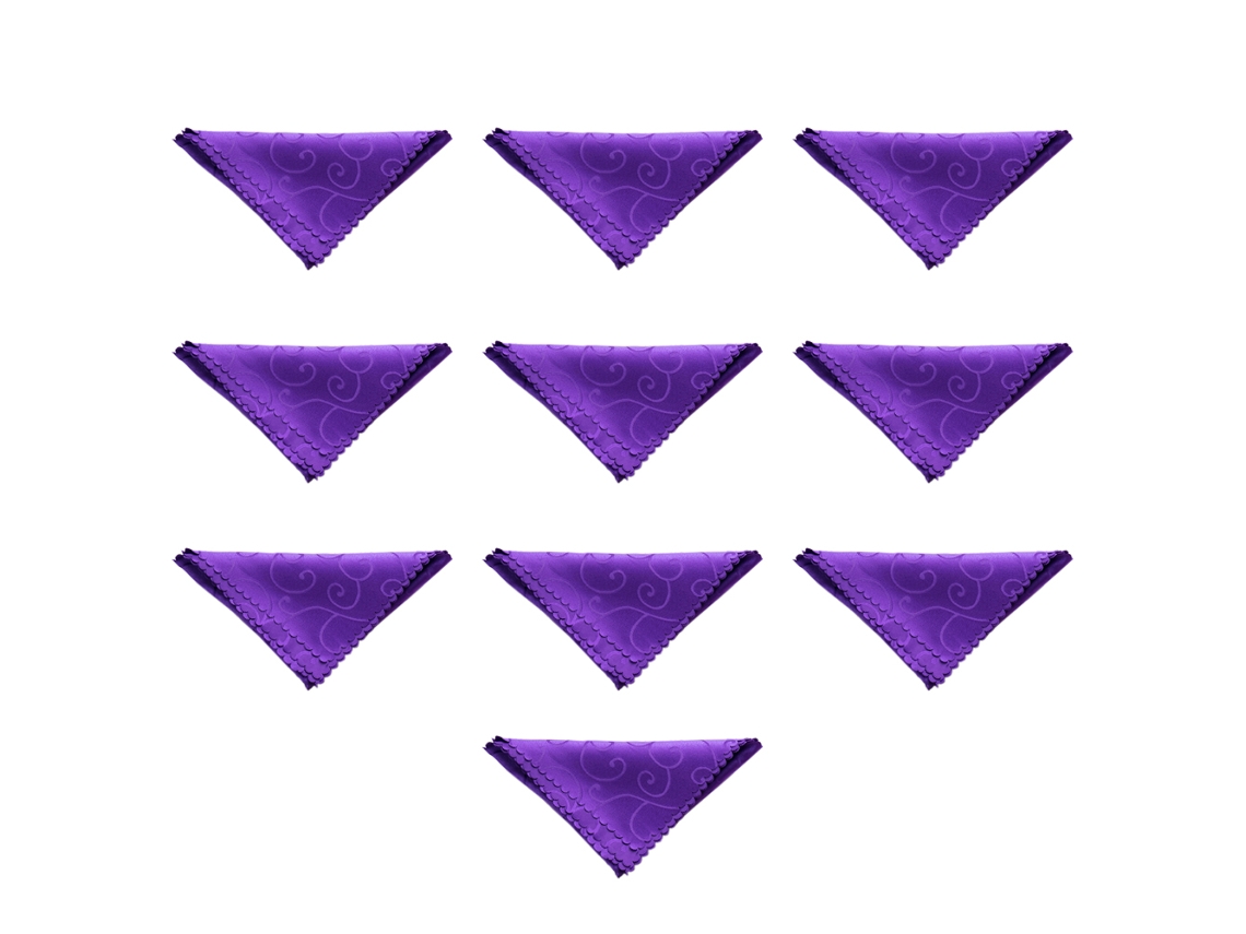 Guardanapos de Mesa de Jantar de Pano 10 Peças 48*48 Cm Poliéster Lavável Restaurante/Casamento/Hotel/Acessórios de Mesa Diários Roxo
