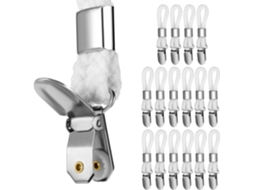 Conjunto De 16 Prendedores Decorativos Versáteis Na Cor Marfim,