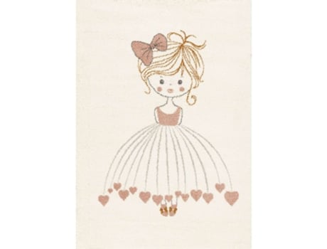 Tapete Yellow Tipi Little Polipropileno Bege (160x230cm)