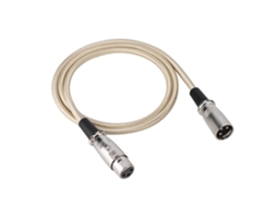 Cabo Lurelia XLR macho/fêmea de 3 pinos e 1 m, para microfones, mesas de mixagem, amplificadores e colunas ativas.