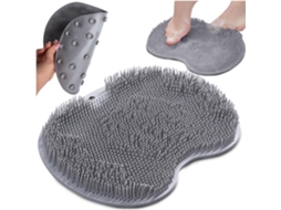 Tapete De Duche Silicone Com Ventosas, Massagem Para Pés E Costas, Secagem Fácil