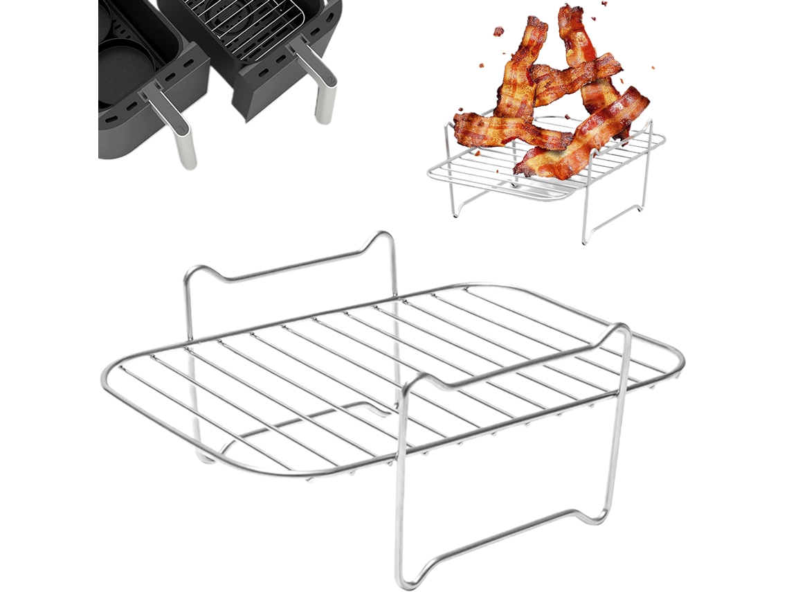 Grelha Multifuncional De Aço Inoxidável Para Fritadeira A Ar, Com Várias Camadas Para Secagem