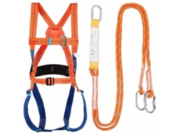 Kit De Arnes De Segurança Corporal - Proteção Contra Quedas Para Trabalhos Em Telhado/escalada Com Lanyard E Mosquetões