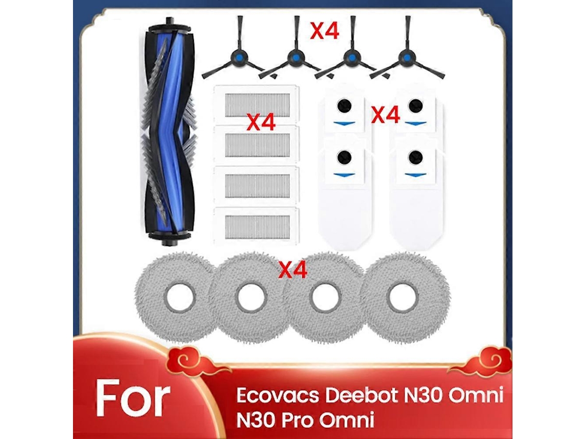Conjunto De 17 Peças Para N30 Omni Parts Roller Side Brush Filter