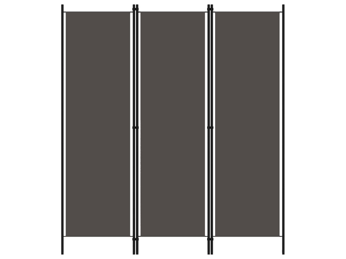 Vidaxl Divisória De Quarto Com 3 Painéis 150x180 Cm Antracite