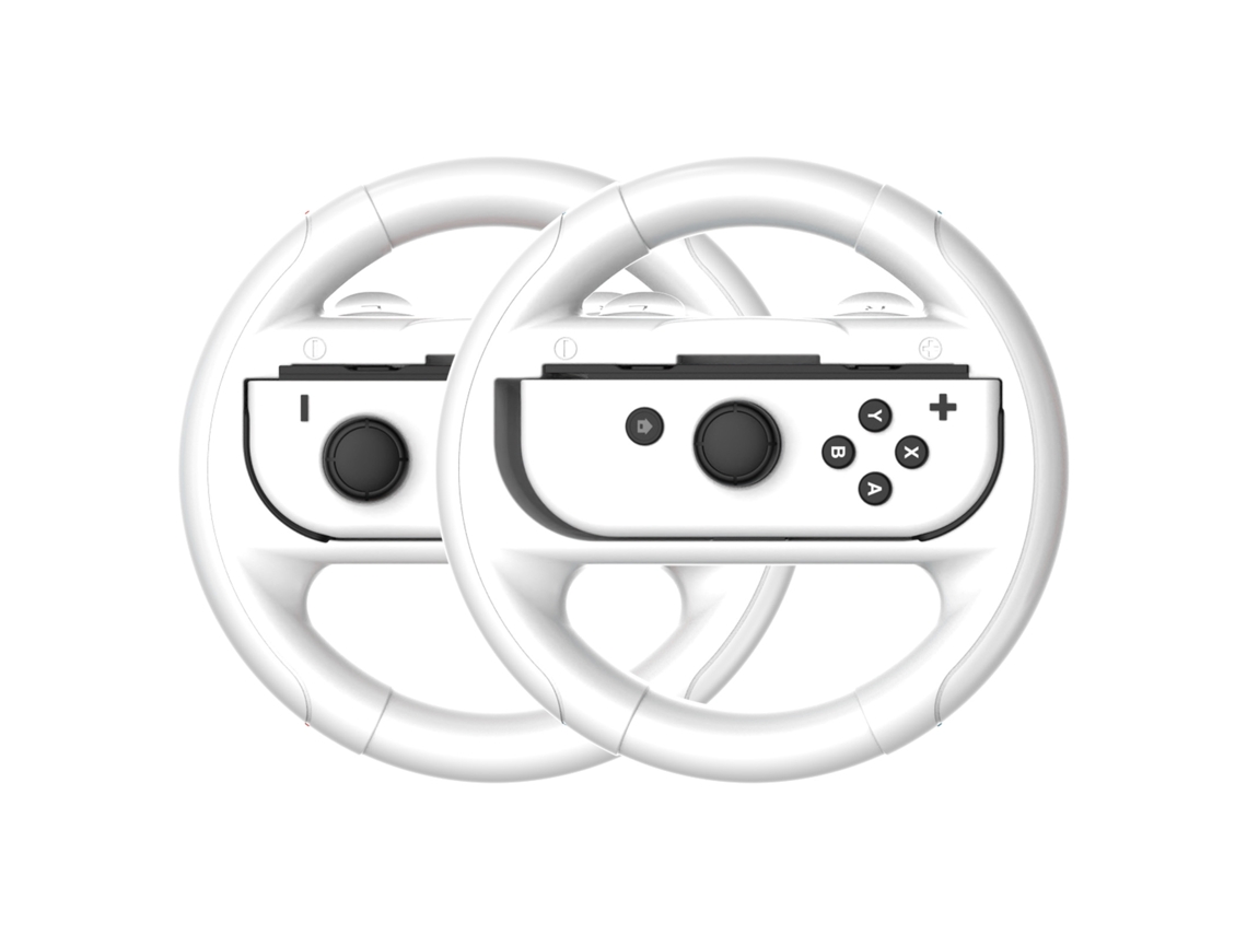 Volante De Corrida Switch, Acessório Compatível Com Controle Joy Con Oled Do Nintendo Switch Branco SUNNY SPACES