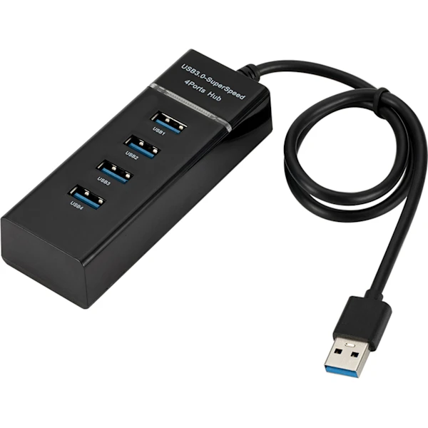 Hub Usb 3.0 De Alta Velocidade Com 4 Portas E Divisor De Extensão. Aquaforge
