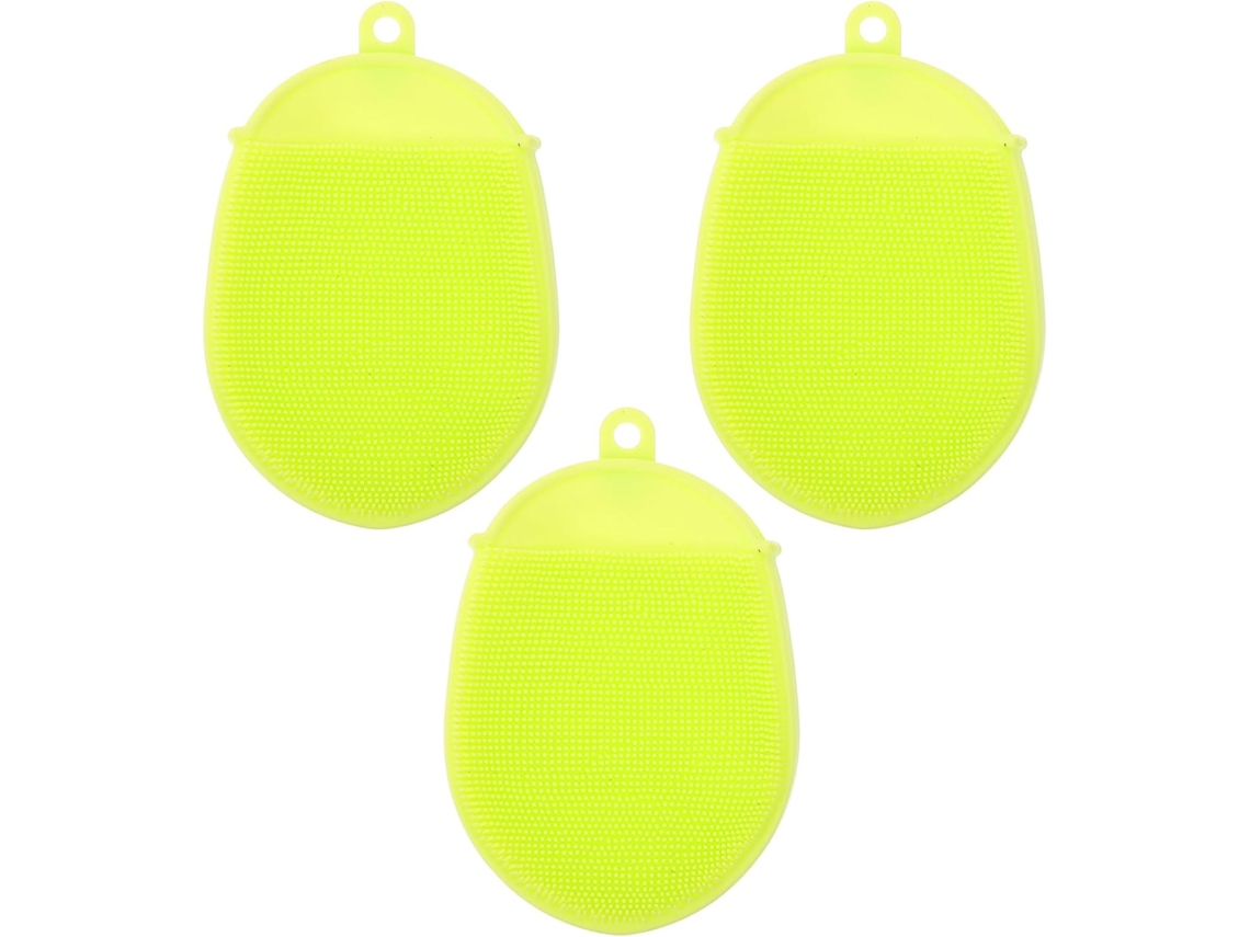Lurelia Kit De 3 Escovas De Banho Para Bebé De Cuidado Corporal, Massagem Suave E Cor Azul