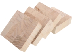 Conjunto De 4 Extensores Altura Madeira Para Mesas, Cadeiras E Sofás, Protegendo O Piso E Elevando Os Pés Dos Móveis