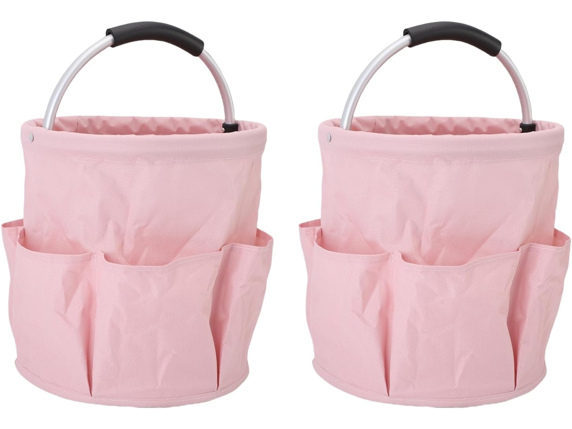 Bolsa para ferramentas de jardim, dobrável em 2 peças com 6 compartimentos, tecido Oxford resistente ao desgaste, tamanho grande.