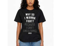 Rockinstone Rocky Movie Wanna Fight Black Adult T-shirt Size:xl