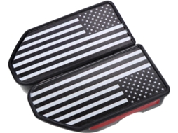 Inoomp Kit de 2 Protetores de Borda de Caçamba com Estampa da Bandeira Nacional, À Água e Poeira, Compatível com CHABERLU
