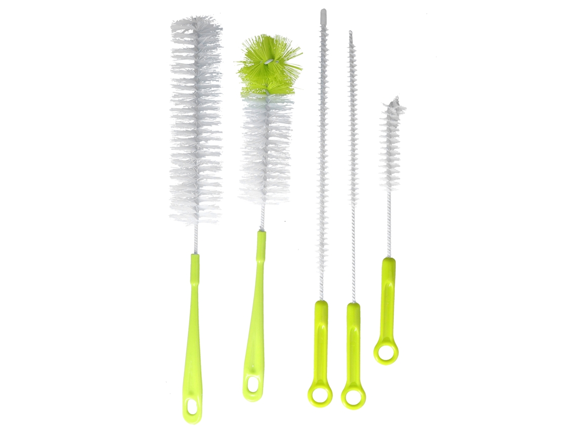 Escova de Limpeza 5pcs com Cabo Longo para Garrafas com S/MARCA