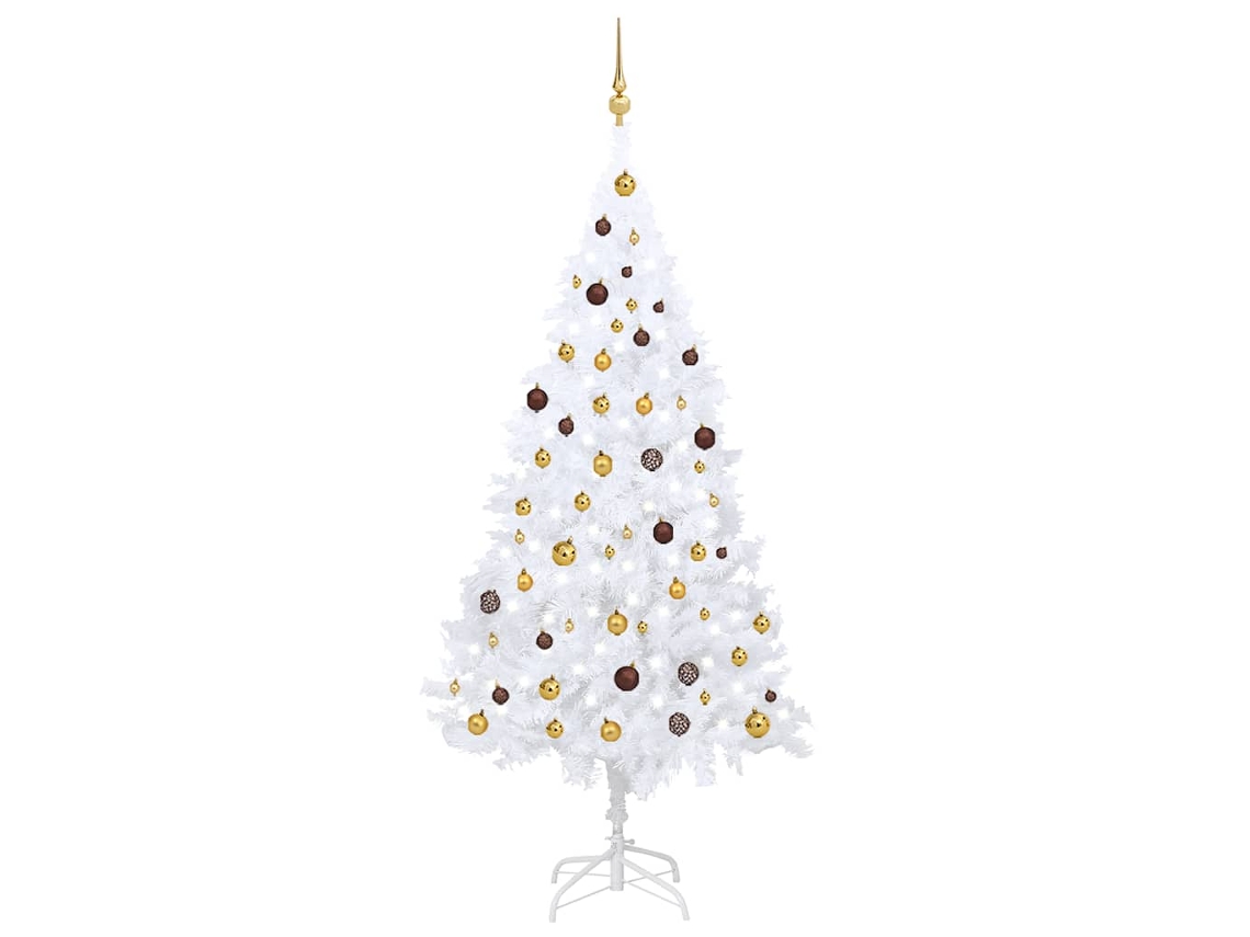 Artificial Christmas Tree, Artificial Christmas Trees Vidaxl Branco Pvc (210 Cm)