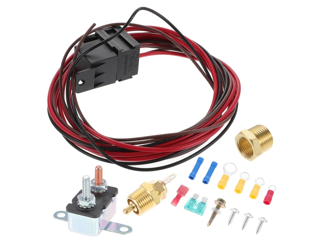 Kit de relé para ventilador elétrico com termostato de temperatura para sistema