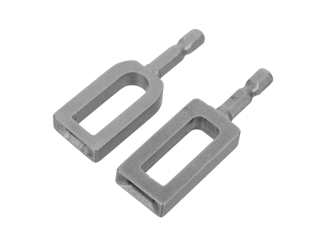 Ferramenta Para Torcer Arame Com Furadeira (2 Peças) Com Haste Hexagonal De 1/4".