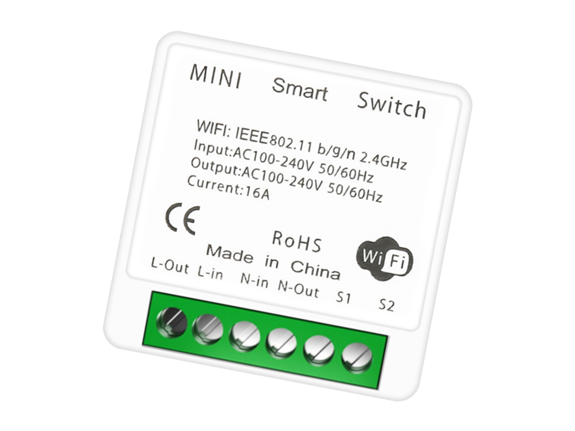 Interruptor Inteligente Wi Fi 16a Para Casa Com Controle Remoto App Tuya Mini