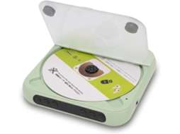 Leitor Cd Portátil Vbestlife Com Bluetooth 5.3, Tela Lcd, Dois Alto-falantes, Saída Aux E Cabo De Áudio De 3