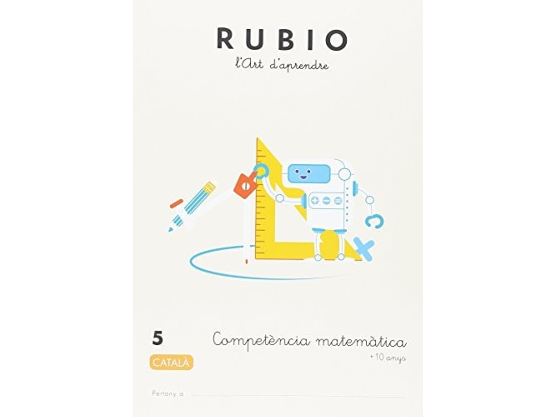 Livro Competència Matemàtica Rubio 5 (Català) de Slu Enrique Rubio Polo (Catalão)