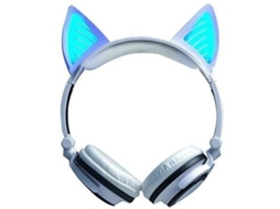 Auscultadores Gaming Bluetooth Bestvite (on Ear - Microauriculares - Noise Cancelling - Prateado)