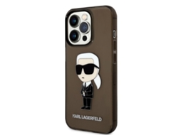 Capa para iPhone 14 Pro Max KARL LAGERFELD Pele Sintética Rígida Preto