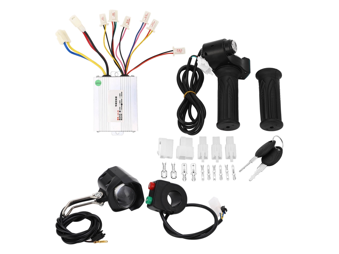 Controlador de Velocidade do Motor 24v 500w com Manopla, Luz e Chave S/MARCA
