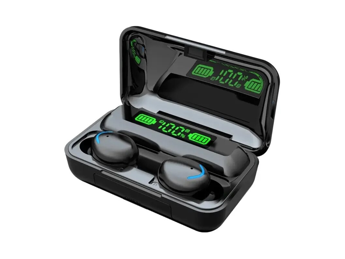 Phones De Ouvido Sem Fio Bluetooth F9 5c Tws À Prova Dágua Com Display Digital E Estojo De Carregamento De Grande Capacidade Vayotoy