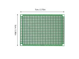 Placa De Circuito Impresso Dupla Face Laxiscreed Para Protótipos Diy E Soldadura Manual