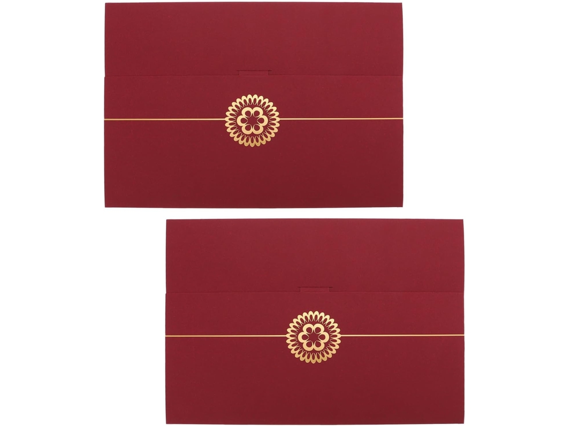Magiclulu 2 Peças Capa Protegida E Pré-sente Seus Documentos Em Caixa Elegante Para Diplomas De Certificado E