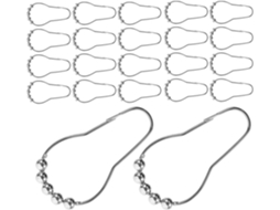 Conjunto De 36 Ganchos Cortina Metal Reforçado, Com Design Que