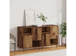 Vidaxl Buffet 2 Unid. Madeira Antiga 60 X 35 X 70 Cm