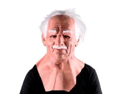Máscara de Latex para Halloween com Rosto de Velho LAXISCREED