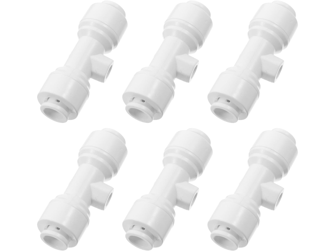 Conjunto De 6 Conectores Mangueira Pp 1/4 Polegada Resistentes Ao