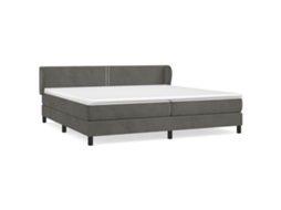 Box Spring Bed, Box Spring Beds Vidaxl Cinzeto Veludo (200 X 200 Cm)