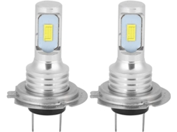 Lâmpadas De Led Para Farol Neblina Carro, Pacote Com 2, 80w 6000k, Led H7 Universal, Farol De Neblina Branco 12v