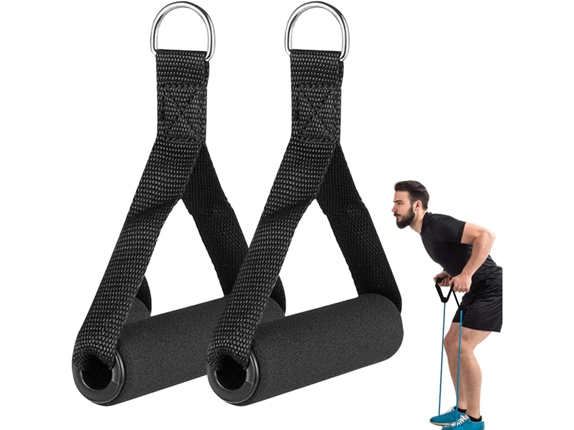 Acessórios Para Faixas Elásticas Alça De Mão Fitness Equipamento Ginástica Alças Puxar | Resistência Pegada