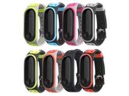 Cinto de Relógio de Silicone Bicolor EOOCOO (compatível com Xiaomi Mi Band 3/4, Produto em Liquidação)